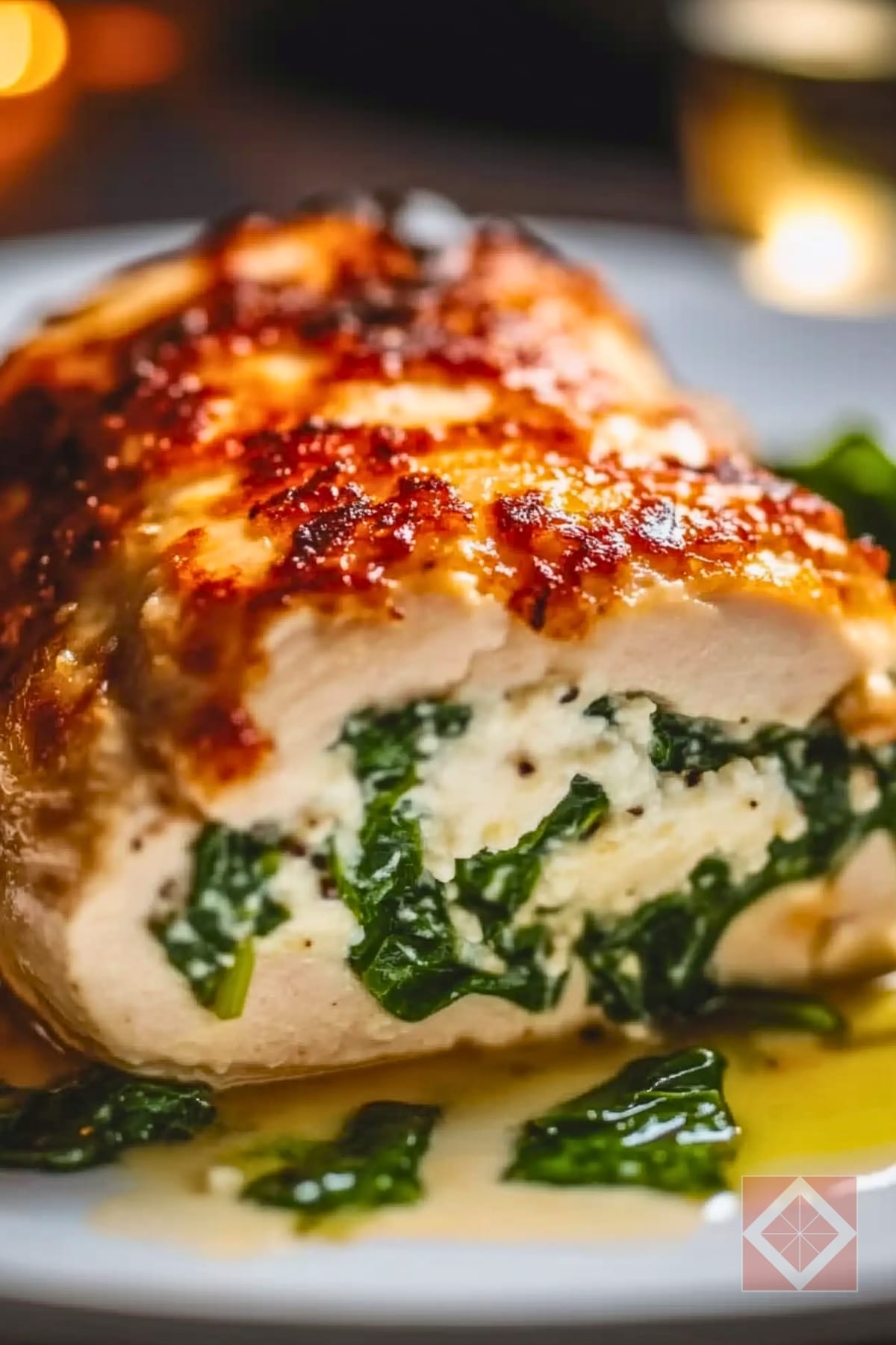 Spinach Stuffed Chicken Breast with Cottage Cheese Recipe That Feels Gourmet 2 Spinach Stuffed Chicken Breast with Cottage Cheese Recipe That Feels Gourmet - SpinachStuffed Chicken Breast with Cottage Cheese pin 1 midia