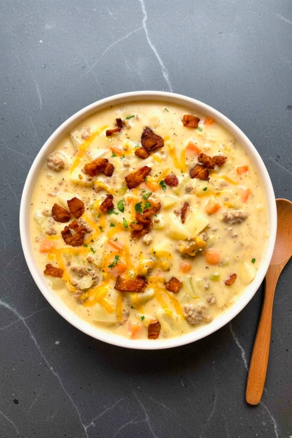 Keto Hamburger Soup? Yep, and It’s Better Than You Think 3 Keto Hamburger Soup? Yep, and It’s Better Than You Think - cheeseburger soup