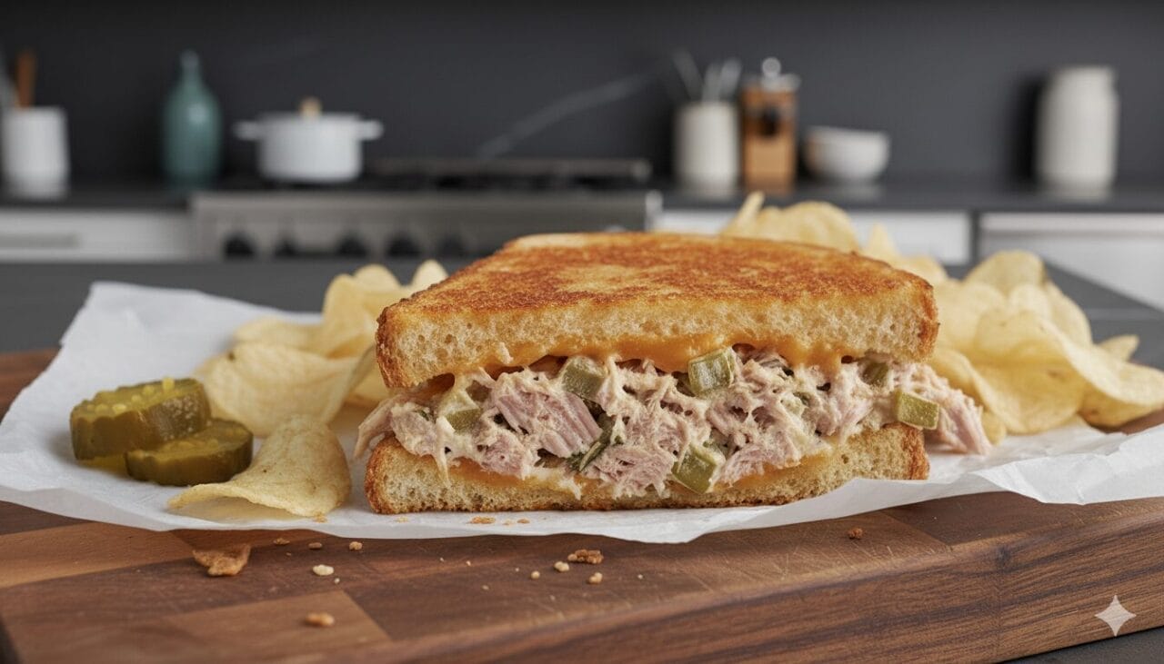 upgrade your tuna melt with this crispy parmesan recipe 4 upgrade your tuna melt with this crispy parmesan recipe - Gemini Generated Image ugkg7hugkg7hugkg