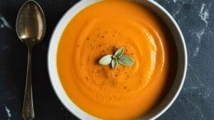Sweet Potato Apple Soup (Upgraded with Roasted Flavor + Creamy Finish) 1 Sweet Potato Apple Soup (Upgraded with Roasted Flavor + Creamy Finish) - Sweet Potato Apple Soup