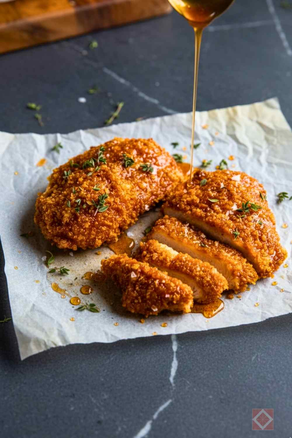 crunchy baked hot honey chicken (that’s actually crispy) 2 crunchy baked hot honey chicken (that’s actually crispy) - crunchy baked hot honey chicken 2