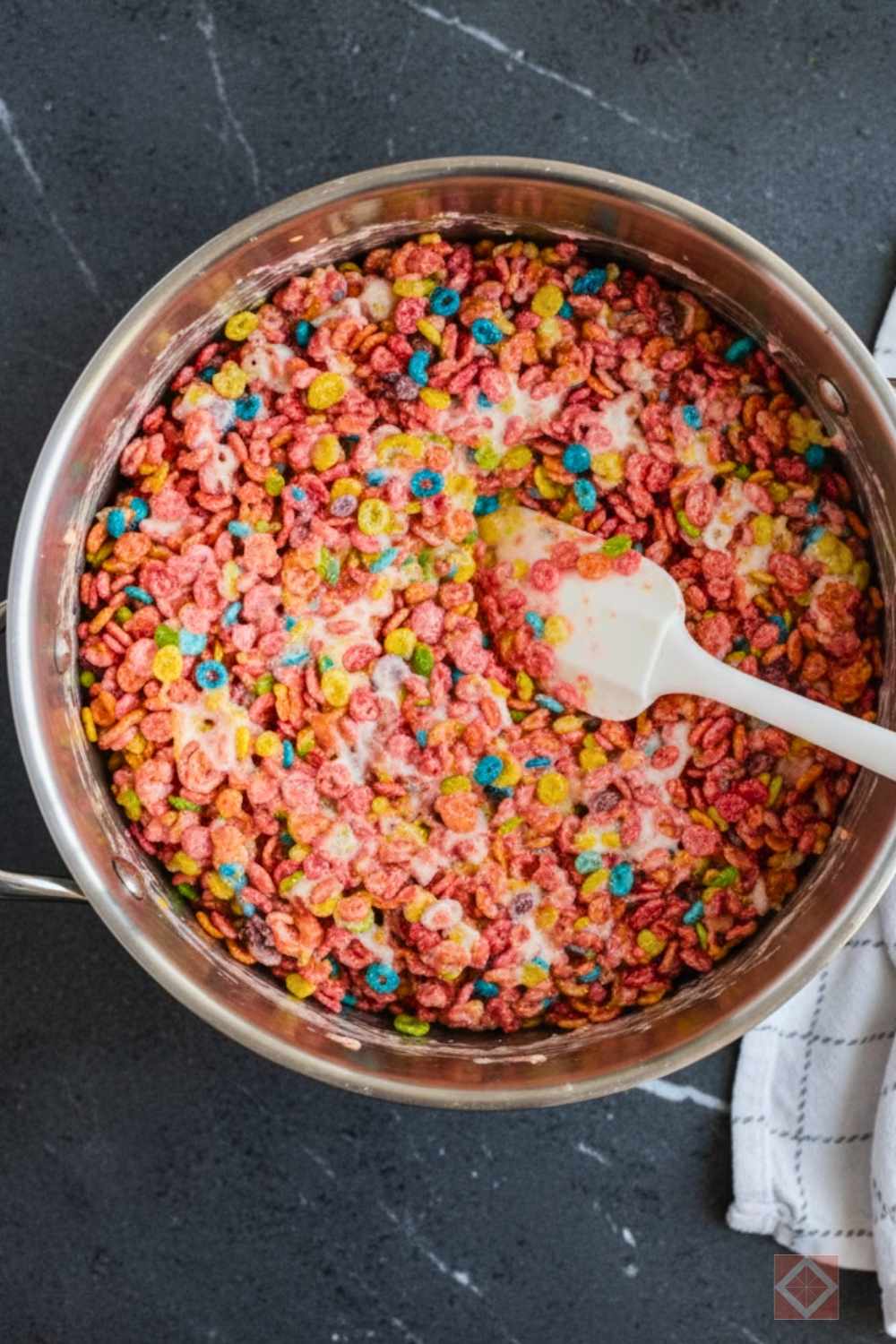 fruity pebbles rice crispy treats (soft, gooey, no-bake) - fruity pebbles rice crispy treats 4