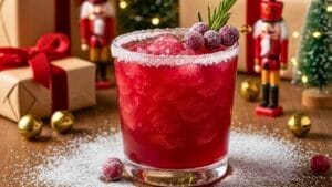 frosted mistletoe margarita (easy christmas punch) 1 frosted mistletoe margarita (easy christmas punch) - mistletoe margarita