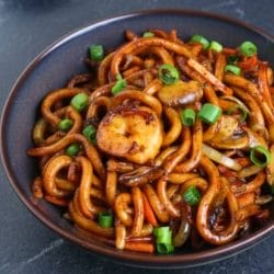 shrimp yaki udon: japanese stir-fried noodles in 25 minutes 3 shrimp yaki udon: japanese stir-fried noodles in 25 minutes - shrimp yaki udon japanese stir fried noodles