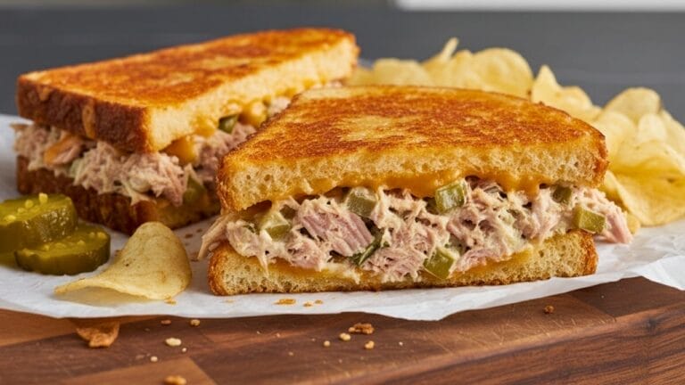 upgrade your tuna melt with this crispy parmesan recipe - tuna melt 2