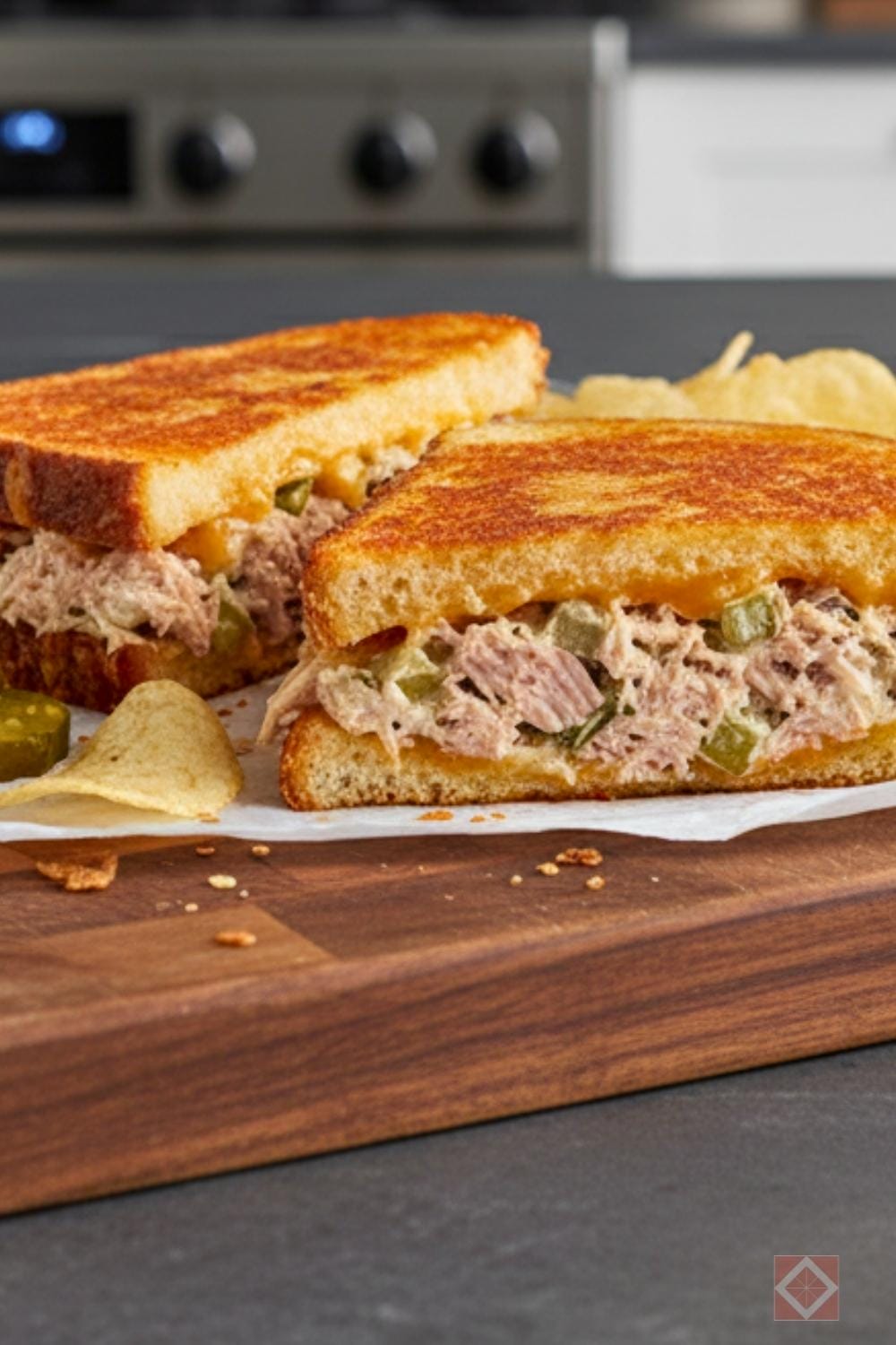 upgrade your tuna melt with this crispy parmesan recipe - tuna melt
