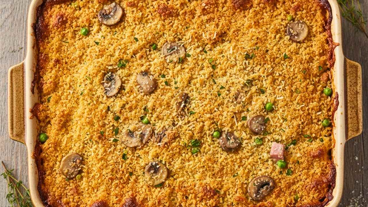the best way to use leftover ham: creamy baked tetrazzini (no canned soup) 3 the best way to use leftover ham: creamy baked tetrazzini (no canned soup) - Ham Tetrazzini holiday 3
