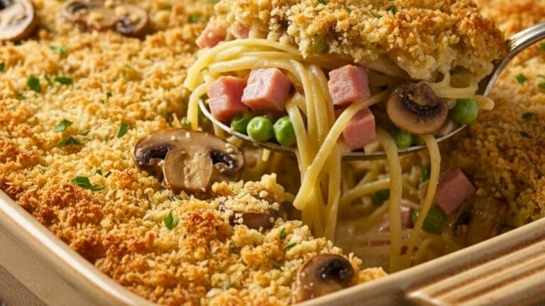 the best way to use leftover ham: creamy baked tetrazzini (no canned soup) 2 the best way to use leftover ham: creamy baked tetrazzini (no canned soup) - Ham Tetrazzini holiday