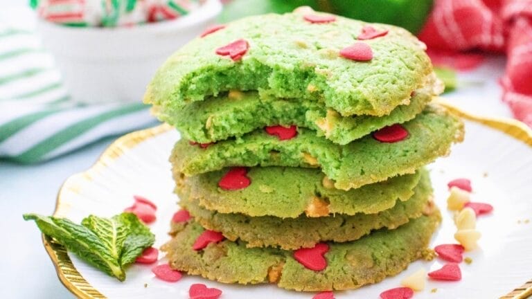 chewy grinch mint cookies (easy small batch recipe) 9 chewy grinch mint cookies (easy small batch recipe) - grinch Mint Chocolate Cookies