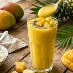 Creamy Mango & Pineapple Smoothie with Cottage Cheese 4 Creamy Mango & Pineapple Smoothie with Cottage Cheese - Mango Pineapple Smoothie with Cottage Cheese 2 scaled