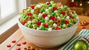 The Grinch's Heart Holiday Popcorn Mix 1 The Grinch's Heart Holiday Popcorn Mix - grinch Christmas popcorn