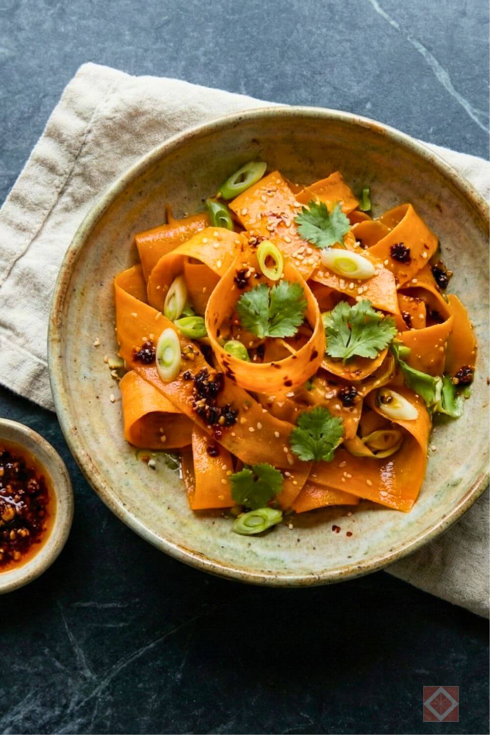 The Viral "Retinol Salad" Recipe (Spicy Sesame Carrot Ribbons That Actually Taste Good) 3 The Viral "Retinol Salad" Recipe (Spicy Sesame Carrot Ribbons That Actually Taste Good) - retinol salad 2