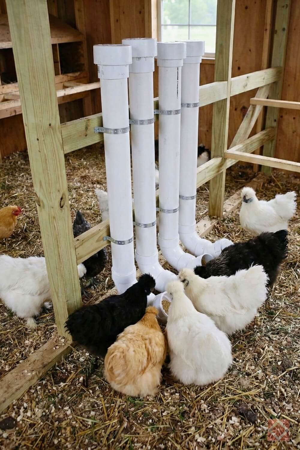What I Wish Someone Told Me About Raising Chickens for Beginners 6 What I Wish Someone Told Me About Raising Chickens for Beginners - diy pvc chicken feeder