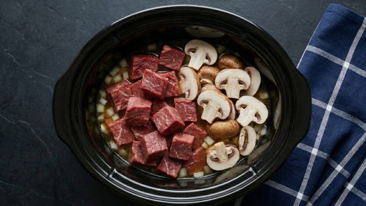 The Secret to Creamy Slow Cooker Beef Stroganoff 3 The Secret to Creamy Slow Cooker Beef Stroganoff - Easy Slow Cooker Beef Stroganoff 5 scaled