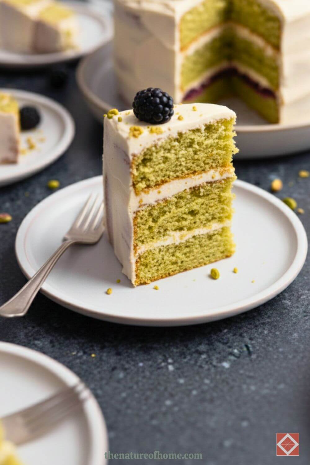 Luscious Pistachio Layer Cake 2 Luscious Pistachio Layer Cake - Pistachio Layer Cake 2