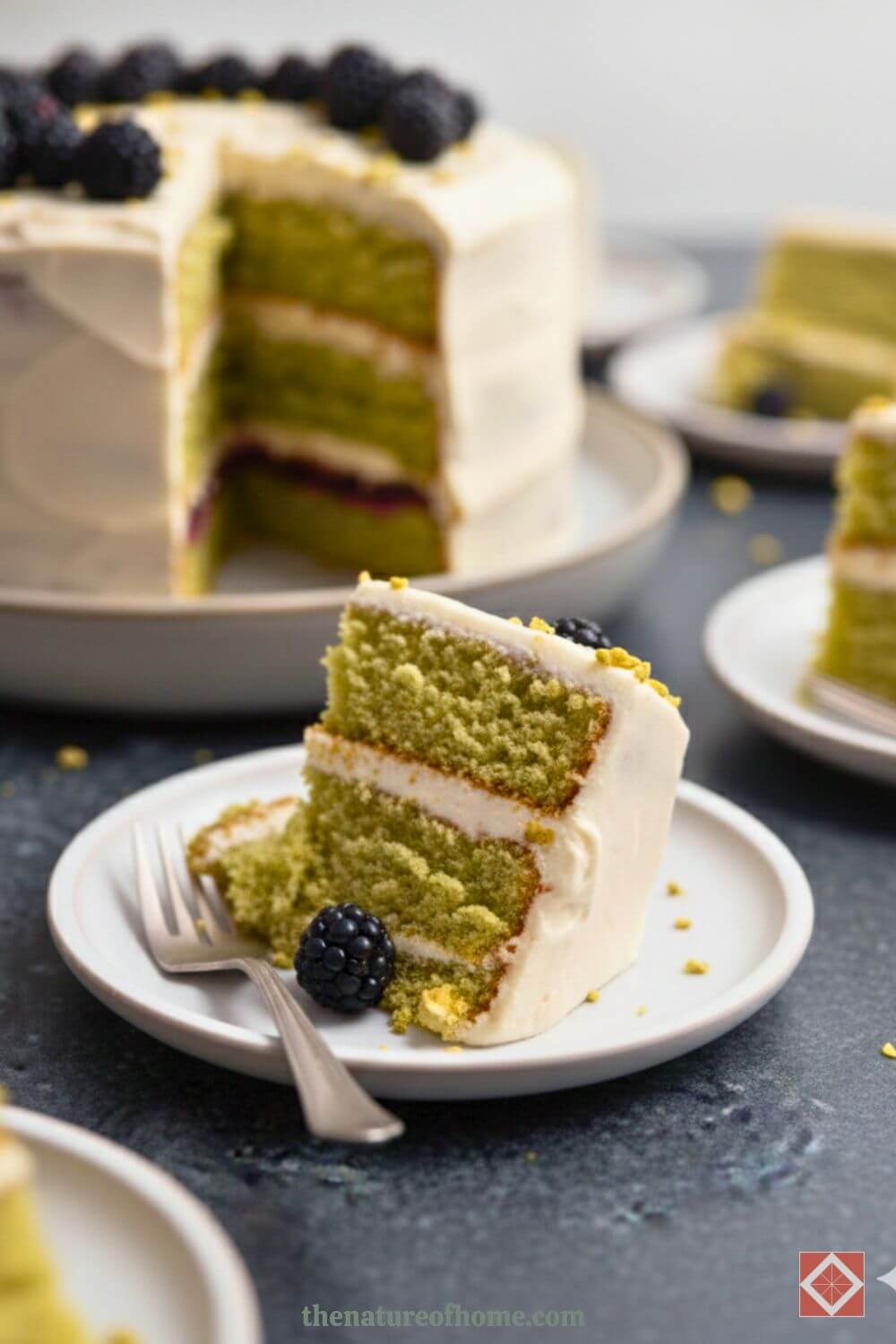 Luscious Pistachio Layer Cake 3 Luscious Pistachio Layer Cake - Pistachio Layer Cake 3