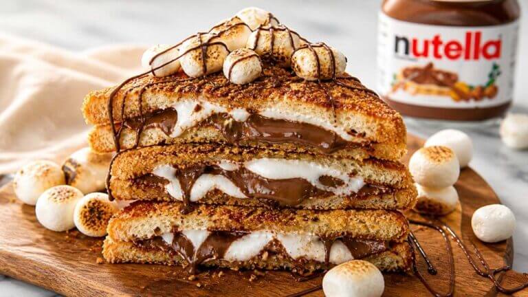 High-Protein Nutella S’mores French Toast - Nutella French toast protein